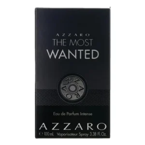 Men's Azzaro The Most Wanted Masculine EDP Perfume - 3.3 oz Intense Spray, Gifts for Him, with Ginger, Vanilla, Wood Notes, Fragrances for Men, Perfumes