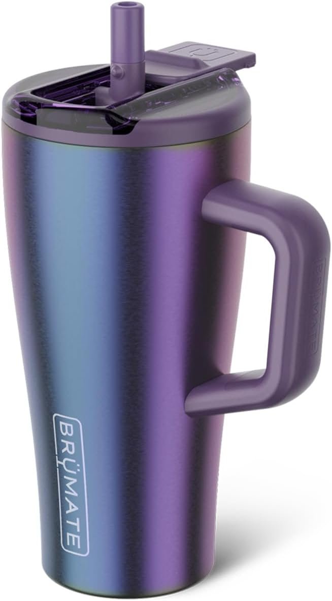 BrüMate Era Flip 40oz Tumbler with 100% Leakproof Covered Straw Lid | Hygienic Covered Straw | Insulated Stainless Steel Water Bottle with Handle | Cup Holder Friendly | BPA-Free (Lilac Dusk) - Image 31