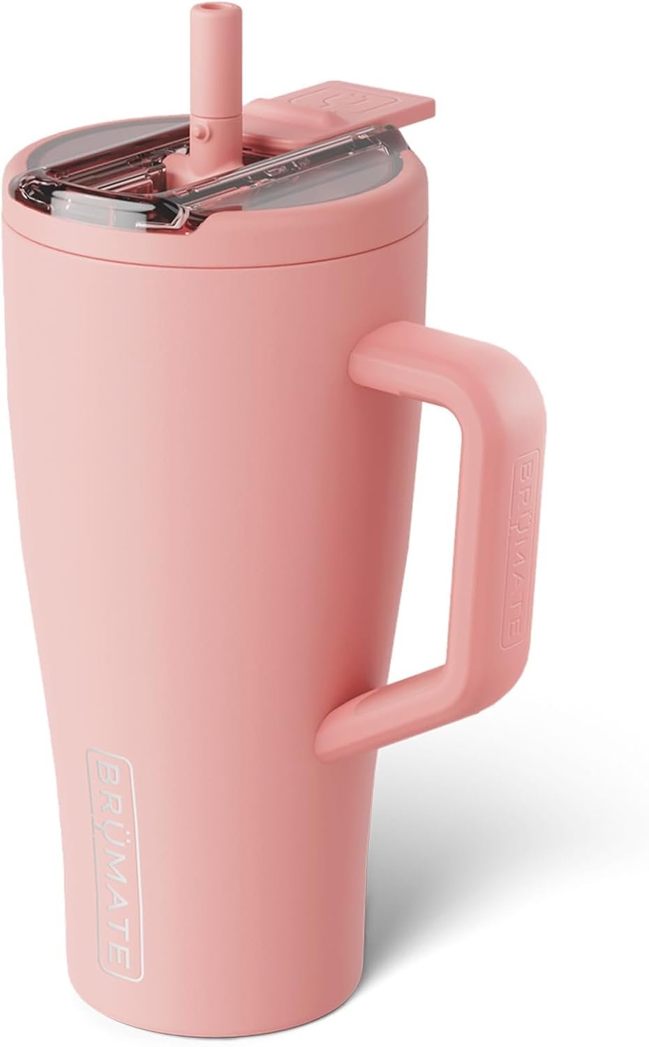 BrüMate Era Flip 40oz Tumbler with 100% Leakproof Covered Straw Lid | Hygienic Covered Straw | Insulated Stainless Steel Water Bottle with Handle | Cup Holder Friendly | BPA-Free (Lilac Dusk)