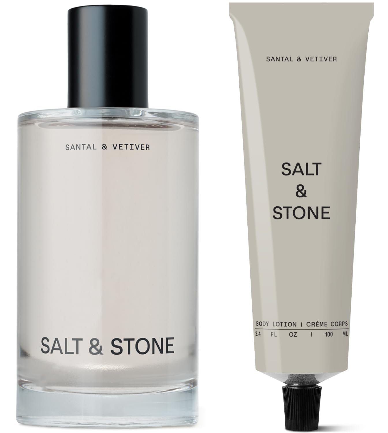 Salt & Stone Body Mist + Body Lotion Bundle | Santal & Vetiver
