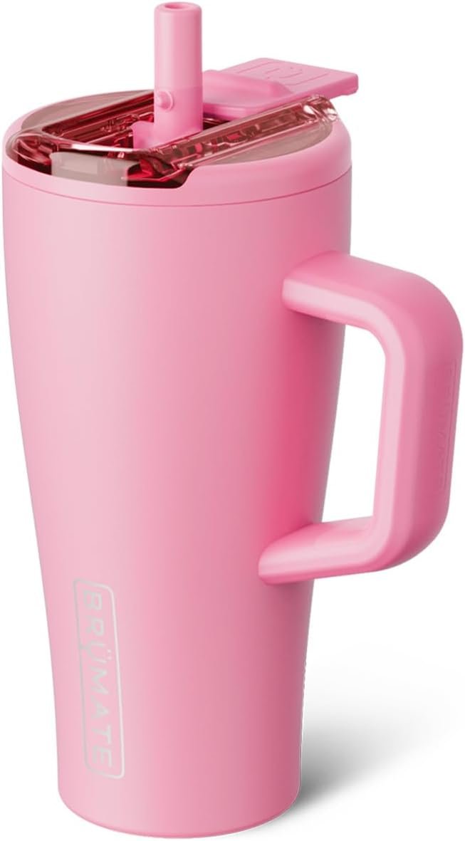 BrüMate Era Flip 40oz Tumbler with 100% Leakproof Covered Straw Lid | Hygienic Covered Straw | Insulated Stainless Steel Water Bottle with Handle | Cup Holder Friendly | BPA-Free (Lilac Dusk) - Image 10