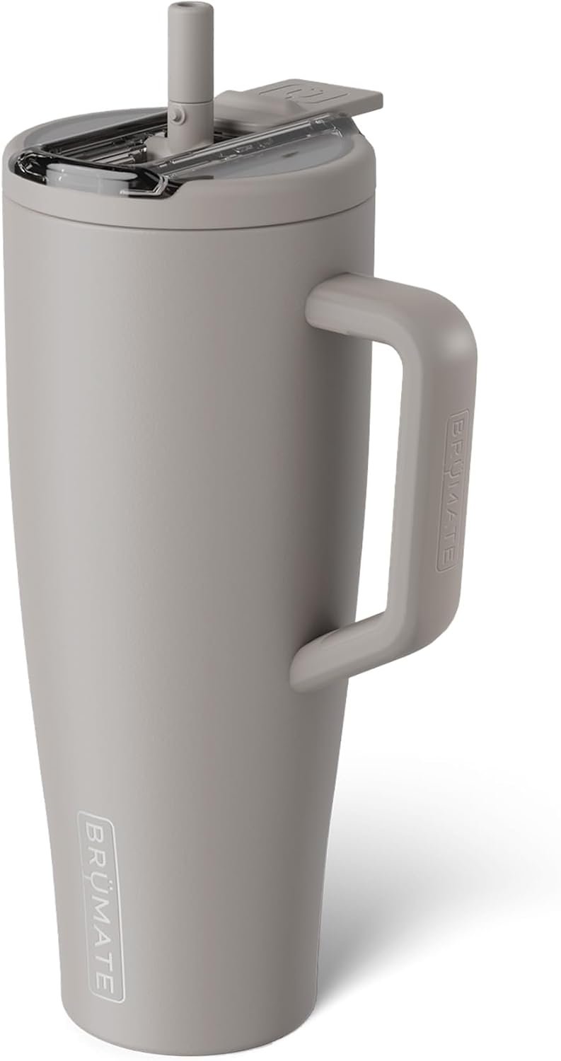 BrüMate Era Flip 40oz Tumbler with 100% Leakproof Covered Straw Lid | Hygienic Covered Straw | Insulated Stainless Steel Water Bottle with Handle | Cup Holder Friendly | BPA-Free (Lilac Dusk) - Image 48