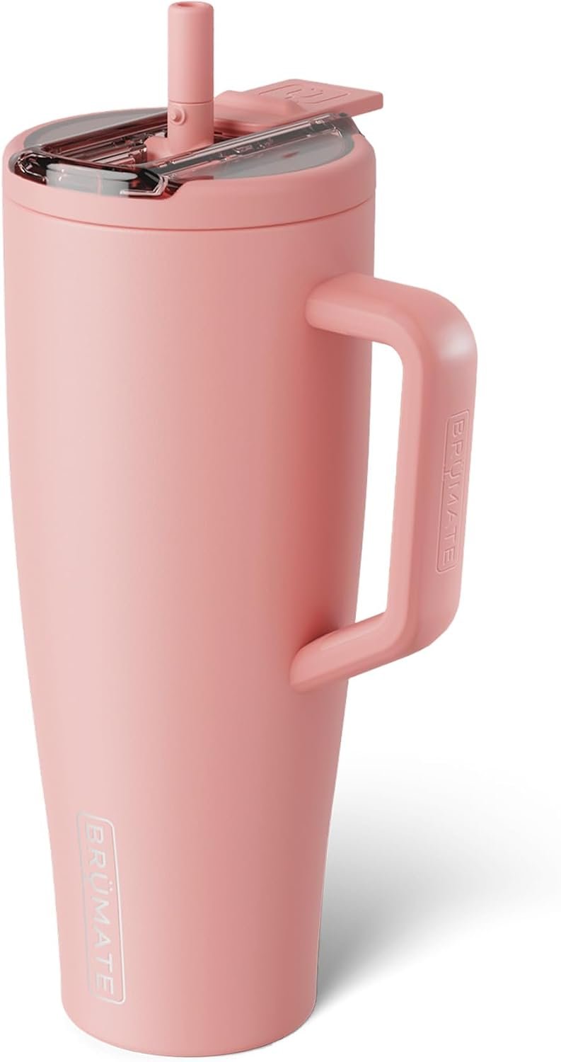 BrüMate Era Flip 40oz Tumbler with 100% Leakproof Covered Straw Lid | Hygienic Covered Straw | Insulated Stainless Steel Water Bottle with Handle | Cup Holder Friendly | BPA-Free (Lilac Dusk) - Image 34