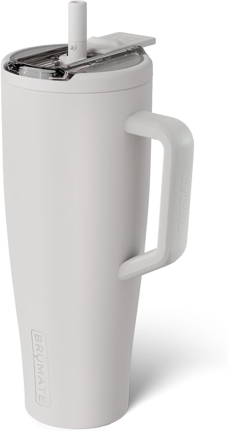 BrüMate Era Flip 40oz Tumbler with 100% Leakproof Covered Straw Lid | Hygienic Covered Straw | Insulated Stainless Steel Water Bottle with Handle | Cup Holder Friendly | BPA-Free (Lilac Dusk) - Image 25