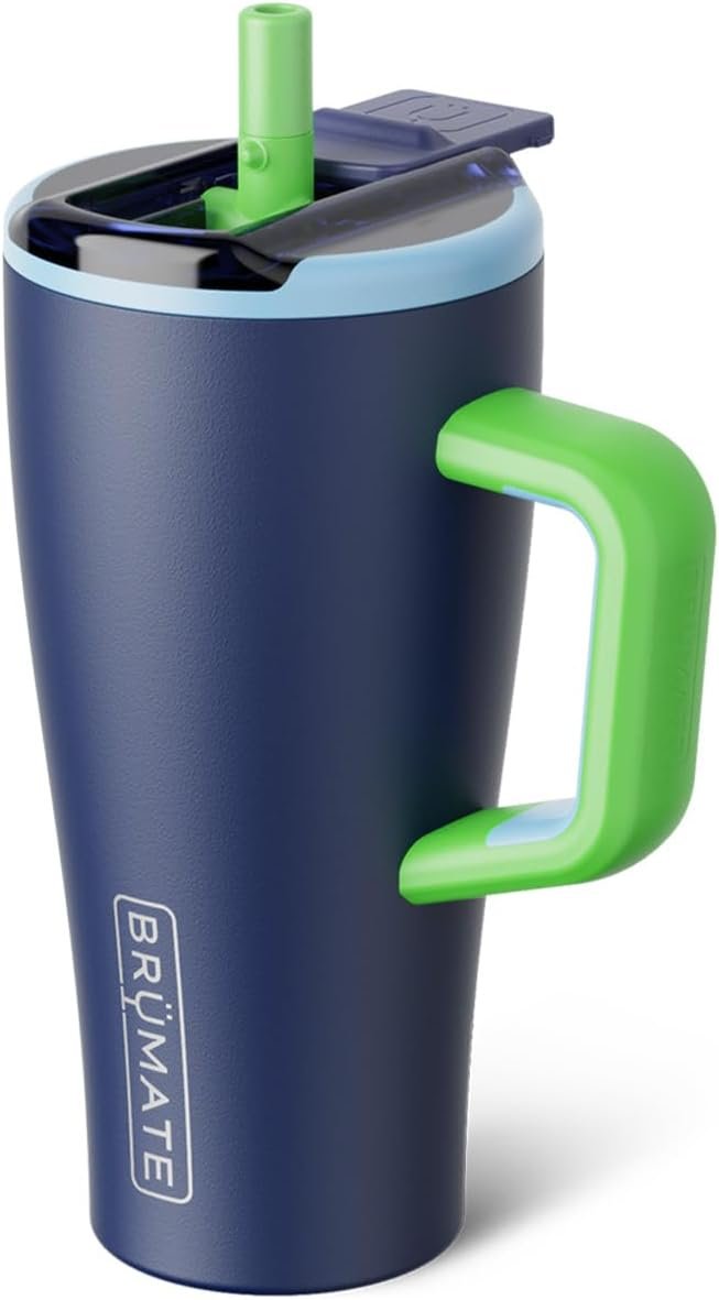 BrüMate Era Flip 40oz Tumbler with 100% Leakproof Covered Straw Lid | Hygienic Covered Straw | Insulated Stainless Steel Water Bottle with Handle | Cup Holder Friendly | BPA-Free (Lilac Dusk) - Image 58