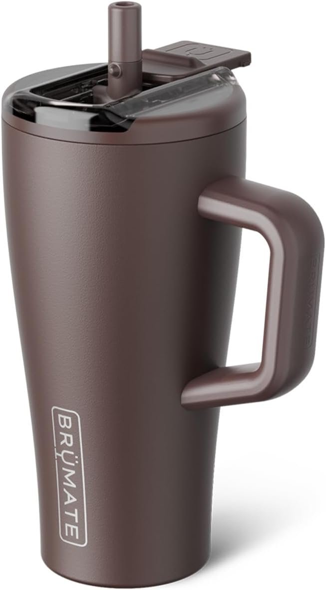 BrüMate Era Flip 40oz Tumbler with 100% Leakproof Covered Straw Lid | Hygienic Covered Straw | Insulated Stainless Steel Water Bottle with Handle | Cup Holder Friendly | BPA-Free (Lilac Dusk) - Image 16