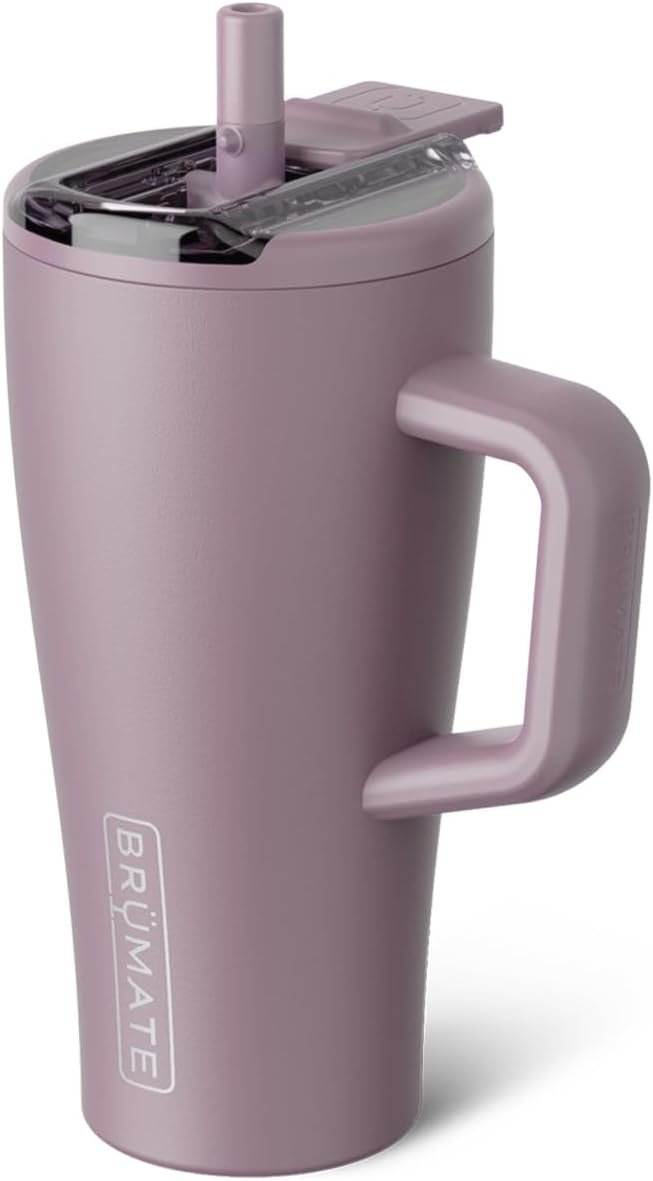 BrüMate Era Flip 40oz Tumbler with 100% Leakproof Covered Straw Lid | Hygienic Covered Straw | Insulated Stainless Steel Water Bottle with Handle | Cup Holder Friendly | BPA-Free (Lilac Dusk) - Image 27