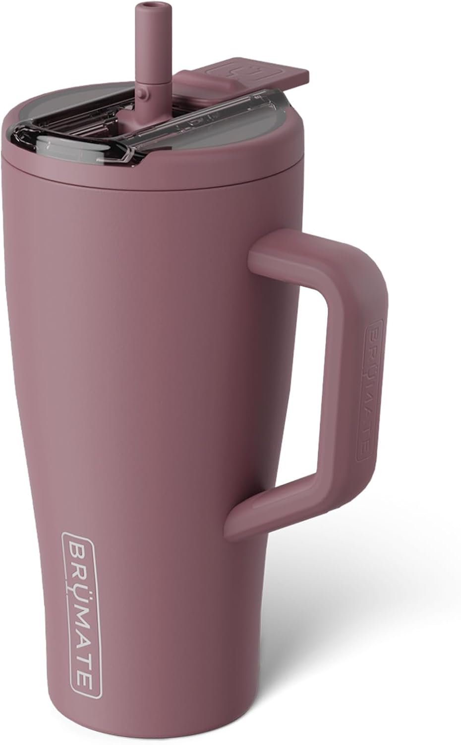 BrüMate Era Flip 40oz Tumbler with 100% Leakproof Covered Straw Lid | Hygienic Covered Straw | Insulated Stainless Steel Water Bottle with Handle | Cup Holder Friendly | BPA-Free (Lilac Dusk) - Image 11
