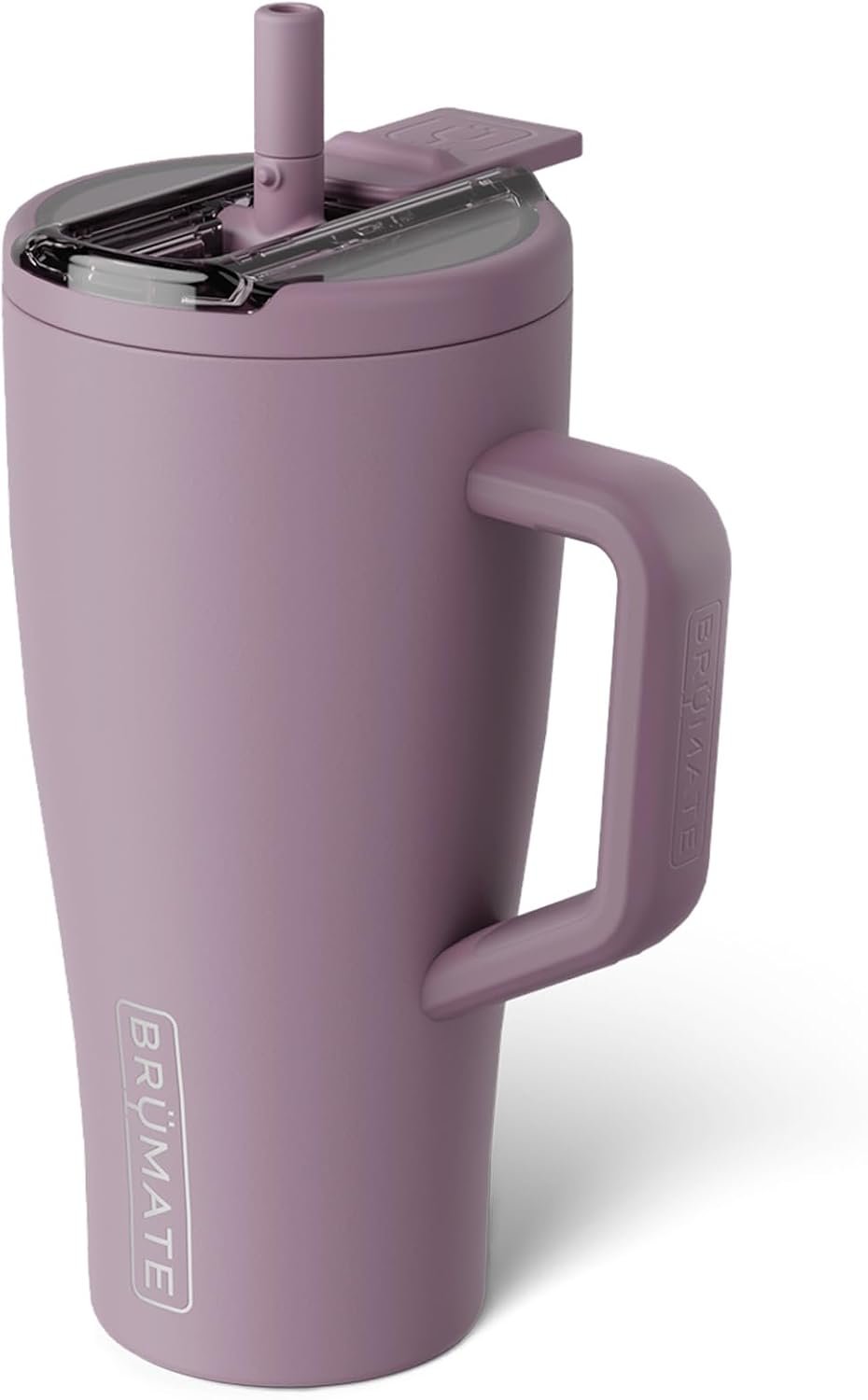 BrüMate Era Flip 40oz Tumbler with 100% Leakproof Covered Straw Lid | Hygienic Covered Straw | Insulated Stainless Steel Water Bottle with Handle | Cup Holder Friendly | BPA-Free (Lilac Dusk) - Image 56
