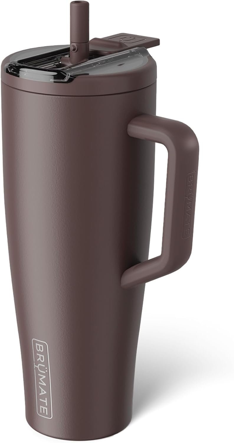 BrüMate Era Flip 40oz Tumbler with 100% Leakproof Covered Straw Lid | Hygienic Covered Straw | Insulated Stainless Steel Water Bottle with Handle | Cup Holder Friendly | BPA-Free (Lilac Dusk) - Image 28