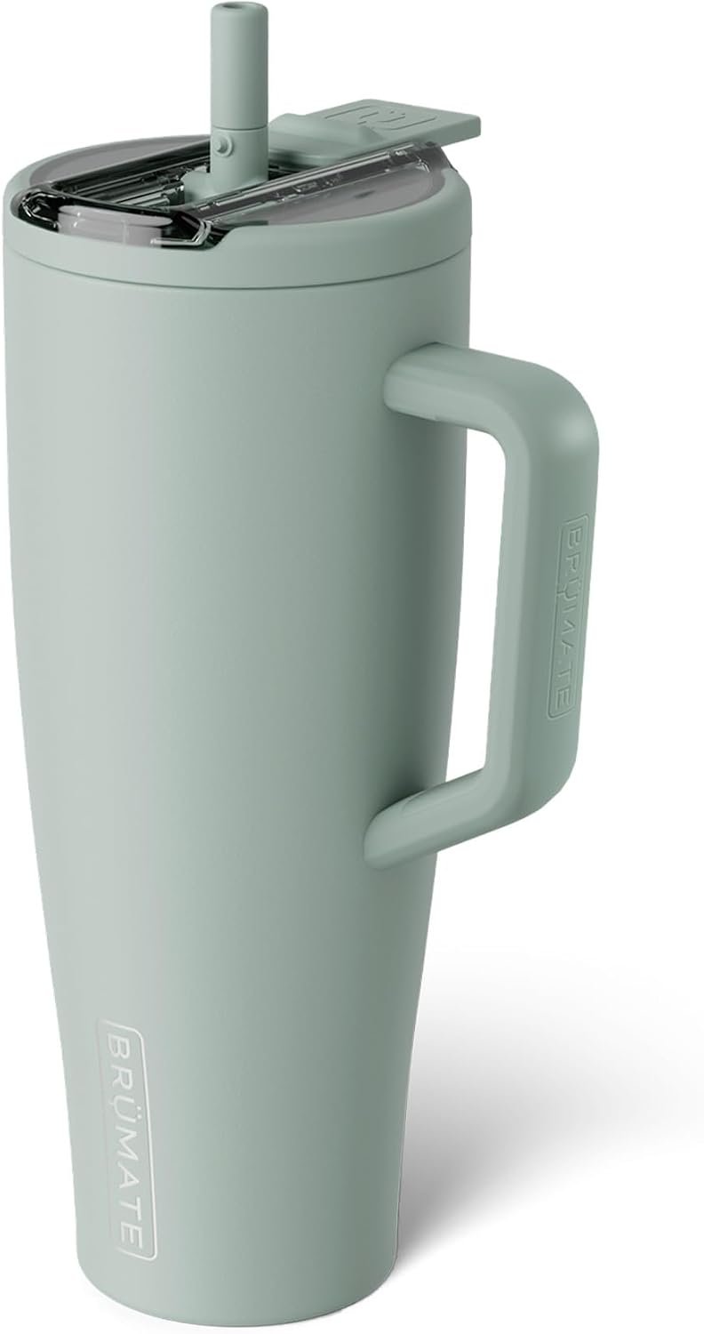 BrüMate Era Flip 40oz Tumbler with 100% Leakproof Covered Straw Lid | Hygienic Covered Straw | Insulated Stainless Steel Water Bottle with Handle | Cup Holder Friendly | BPA-Free (Lilac Dusk) - Image 21