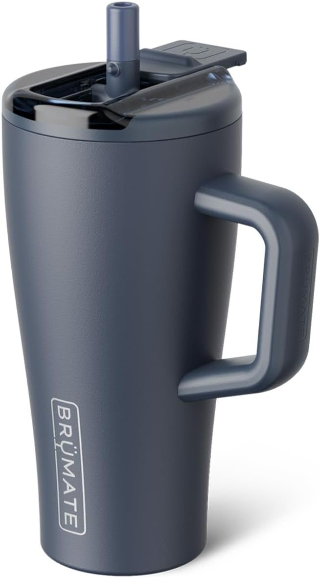 BrüMate Era Flip 40oz Tumbler with 100% Leakproof Covered Straw Lid | Hygienic Covered Straw | Insulated Stainless Steel Water Bottle with Handle | Cup Holder Friendly | BPA-Free (Lilac Dusk) - Image 23
