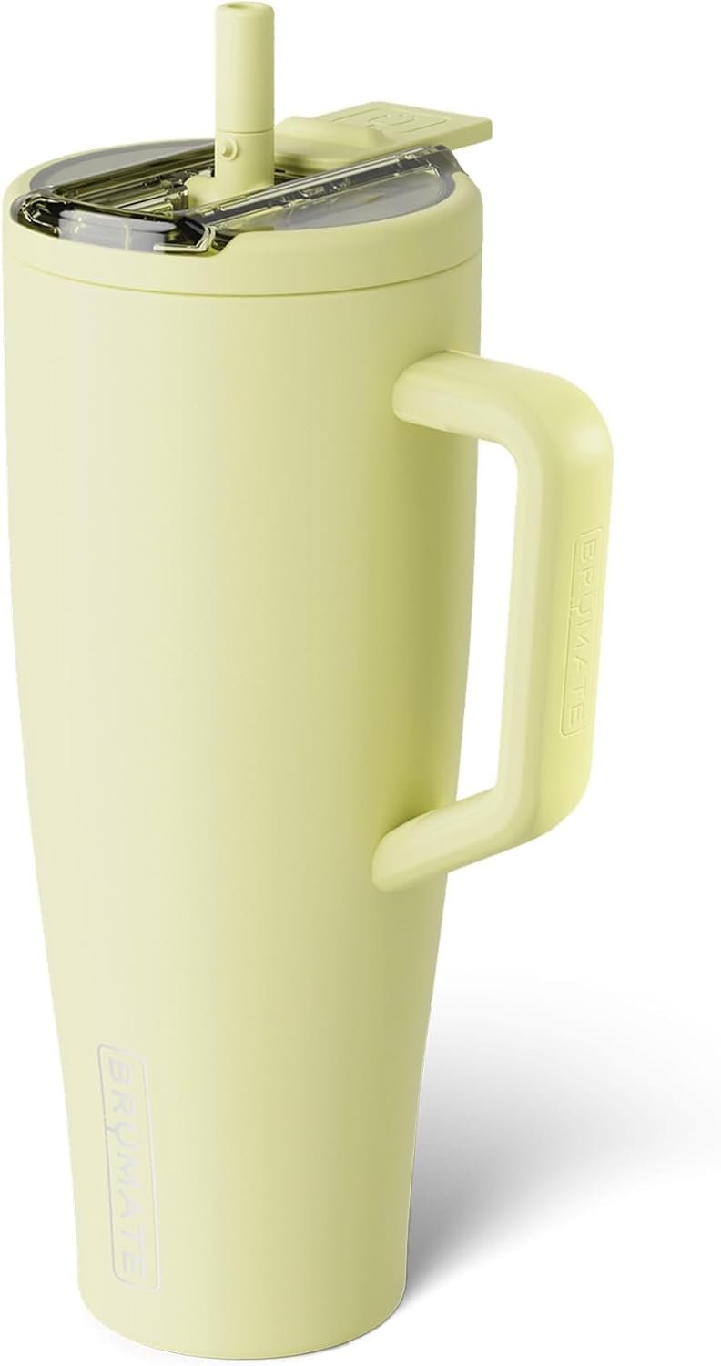 BrüMate Era Flip 40oz Tumbler with 100% Leakproof Covered Straw Lid | Hygienic Covered Straw | Insulated Stainless Steel Water Bottle with Handle | Cup Holder Friendly | BPA-Free (Lilac Dusk) - Image 4