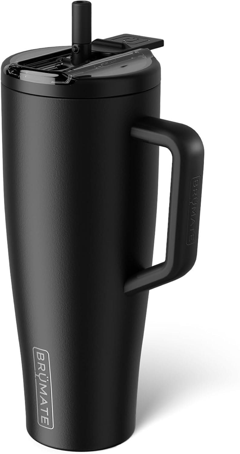 BrüMate Era Flip 40oz Tumbler with 100% Leakproof Covered Straw Lid | Hygienic Covered Straw | Insulated Stainless Steel Water Bottle with Handle | Cup Holder Friendly | BPA-Free (Lilac Dusk) - Image 15