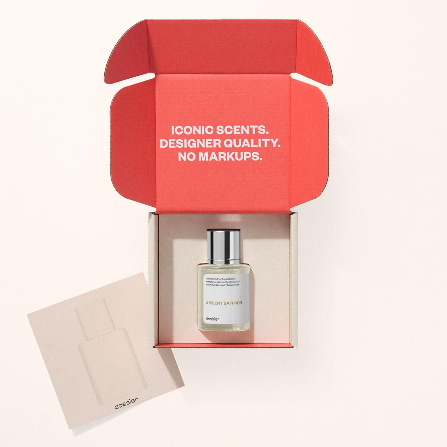Dossier - Ambery Saffron - Packs of 2 (50ml & 100ml) - Eau de Parfum - Inspired by B.accarat R.ouge 540 - Vegan, Unisex Perfume Spray - Image 2