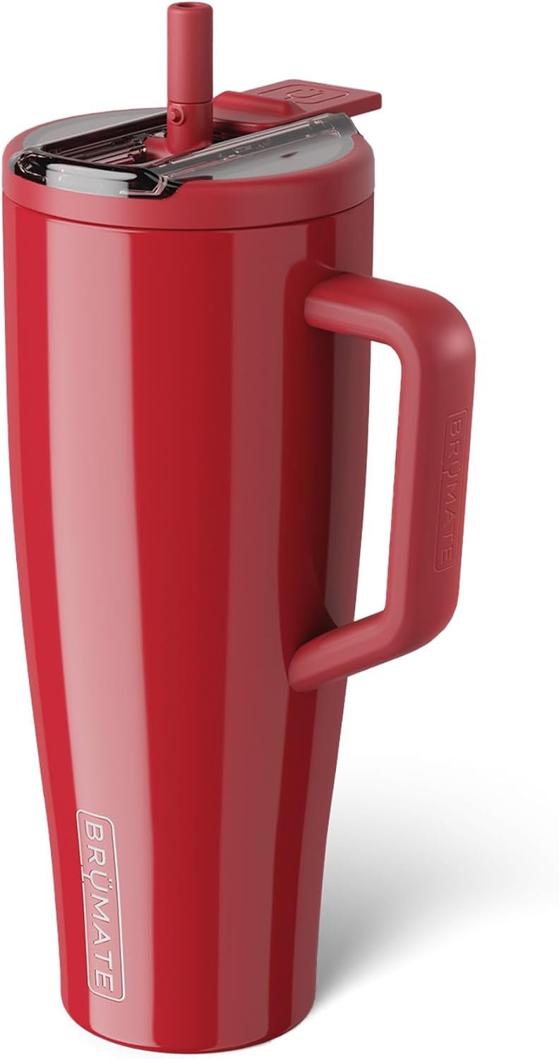 BrüMate Era Flip 40oz Tumbler with 100% Leakproof Covered Straw Lid | Hygienic Covered Straw | Insulated Stainless Steel Water Bottle with Handle | Cup Holder Friendly | BPA-Free (Lilac Dusk) - Image 18