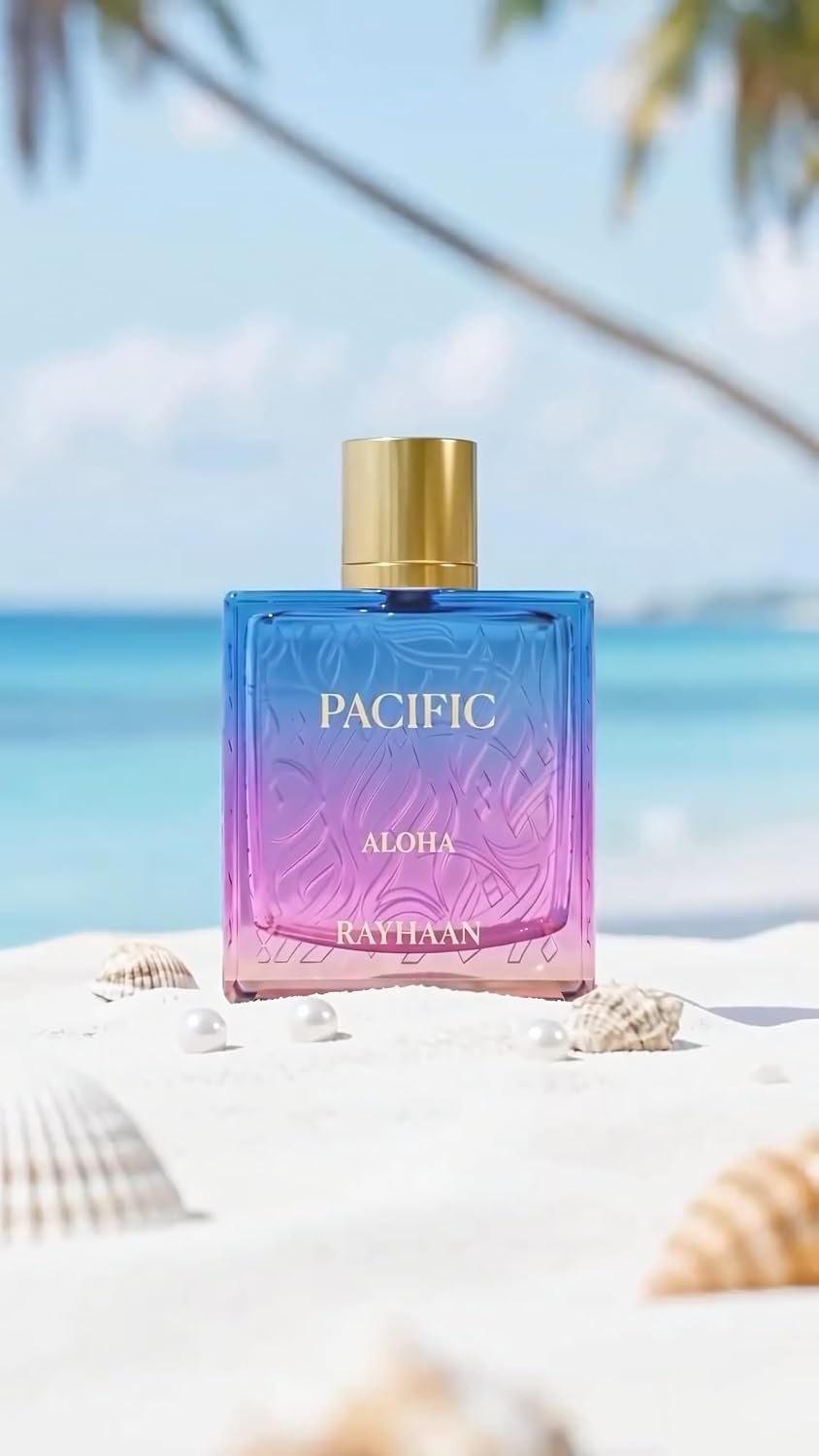 RAYHAAN Pacific Aloha – Eau De Parfum Spray Fruity, Tropical, Marine, Sweet Long-Lasting Fragrance for Unisex, 3.4 Ounce / 100 ml - Image 2