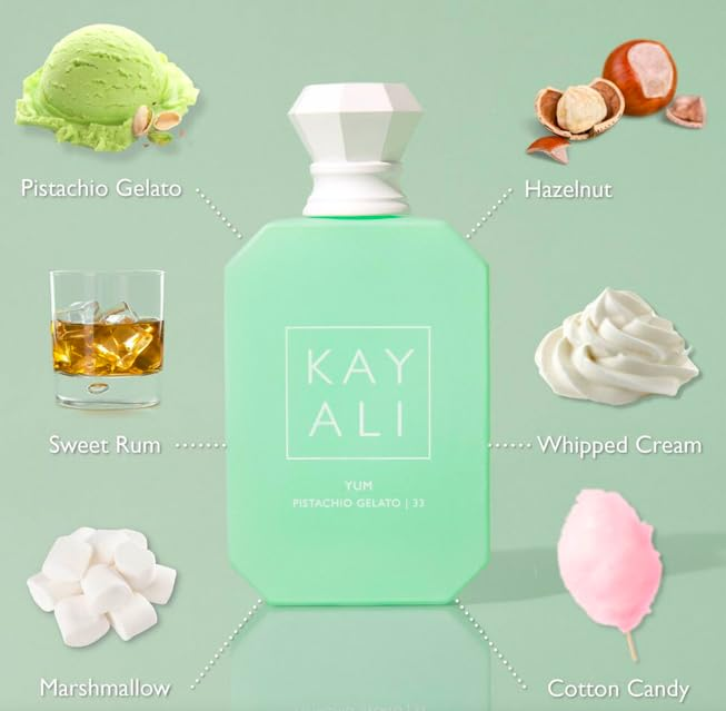 Huda Kayali Beauty Yum Pistachio Gelato | 33 Eau De Parfum Intense Full Size (3.4 fl oz / 100 ml) - Image 3