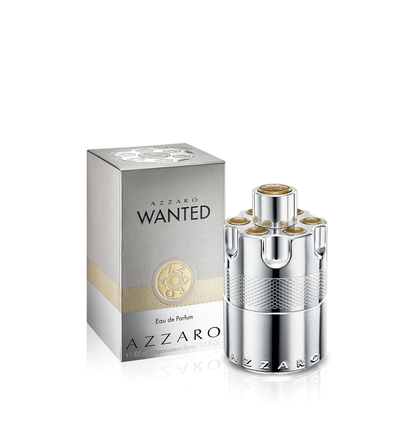 Azzaro Wanted Eau de Parfum – Energizing & Intense Mens Cologne – Woody, Aromatic & Spicy Fragrance – Fresh Notes of Juniper Berries, Sage, Vetiver – Lasting Wear – Luxury Perfumes for Men 3.38 FL OZ