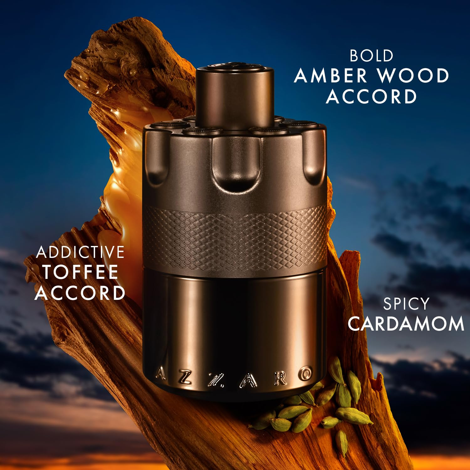 Azzaro The Most Wanted Eau de Parfum Intense – Woody & Seductive Mens Cologne – Fougère, Ambery & Spicy Fragrance for Date Night – Lasting Wear – Luxury Perfumes for Men 3.3 FL OZ - Image 2