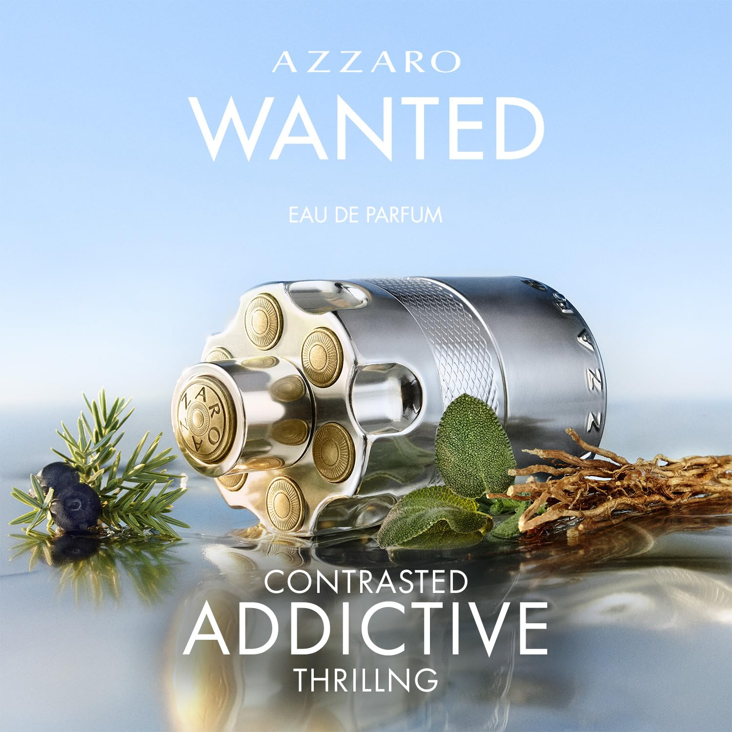Azzaro Wanted Eau de Parfum – Energizing & Intense Mens Cologne – Woody, Aromatic & Spicy Fragrance – Fresh Notes of Juniper Berries, Sage, Vetiver – Lasting Wear – Luxury Perfumes for Men 3.38 FL OZ - Image 2