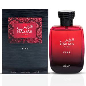 RASASI Hawas Fire Eau De Parfum Spray 100ML(3.4 Oz) – Bold Long Lasting Arabian Perfume For Men With A Fiery Essence – Indulge In A Luxurious Perfume Men That Captures Masculine Elegance And Strength