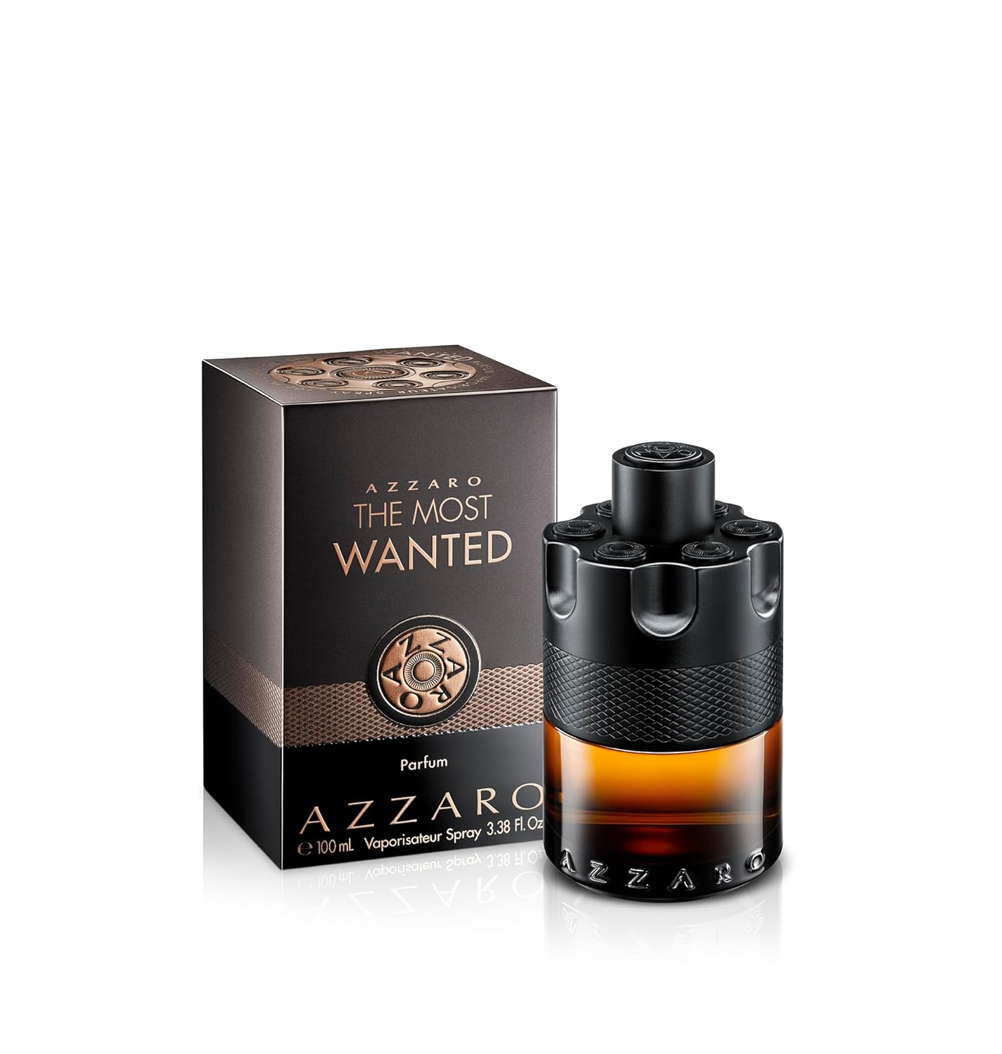 Azzaro The Most Wanted Parfum – Intense Mens Cologne – Spicy & Seductive Fragrance for Date Night – Lasting Wear – Irresistible Luxury Perfumes for Men 3.38 FL OZ